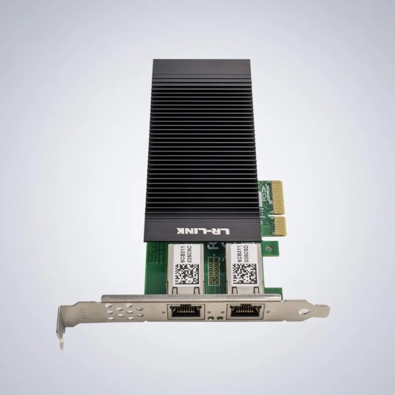 LR-LINK 2-CH PCIe GigE Vision PoE+ Card